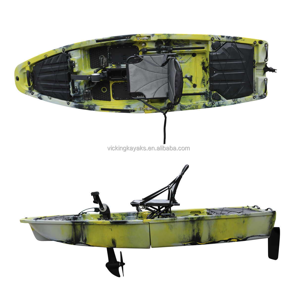 Fishing Boat Seat - 14ft Modulaire Propeller Pedaal Aangedreven Tweepersoons